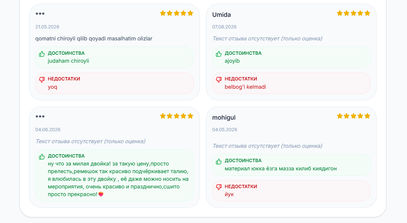 Отзывы конкурента